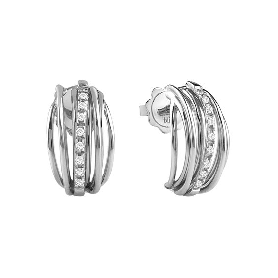 Orecchini Bliss Donna Fascino in Oro bianco Diamante 0.10 Ct 20078320 - 20078320